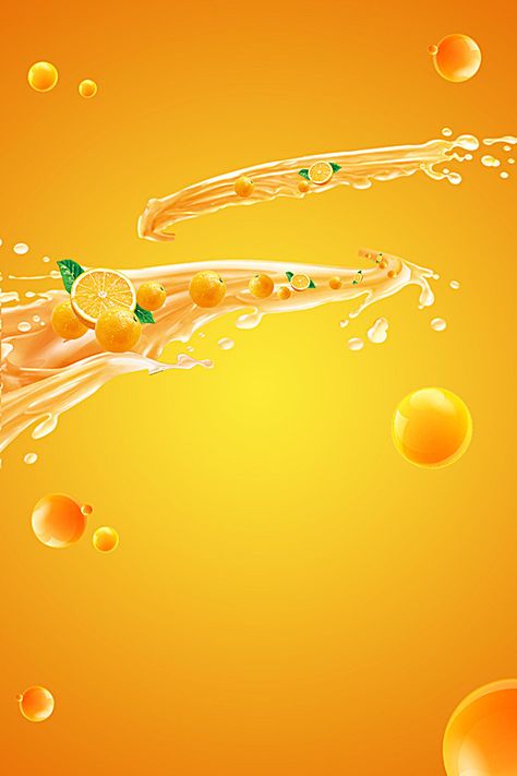 Juice Background Design, Food Background Design Graphics, Orange Background Design, Juice Poster Design, Juice Background, Background Air, Posters Background, Juice Poster, Image Orange