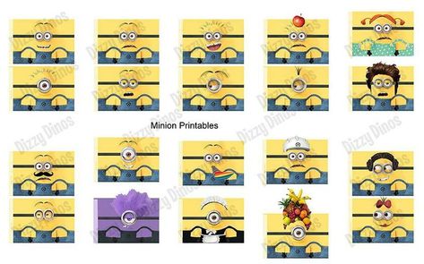 Minion+Printables Minion Twinkie, Minion Twinkies, Despicable Me Birthday Party, Despicable Me Birthday, Yellow Characters, Minion Stickers, Minions Images, Purple Minions, Despicable Minions