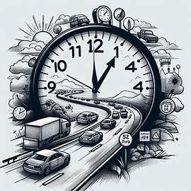 A SIMPLE SKETCH WITH CLOCK SHOWING LONG DRIVING HOURS ON HIGHWAYS - Image Creator from Microsoft Designer Drive Sketch, Road Sketch, Simple Sketch, Sketches Simple, Sketches Easy, Book Art Drawings, Art Drawings Sketches Simple, Create Sign, Create Image