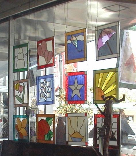 Decorating With Stained Glass Windows, Hanging Stained Glass Window, How To Hang Stained Glass In A Window, Hanging Stained Glass Panels In Window, Hanging Stained Glass Panels, Vitray Art, Stained Glass Window Panels, Window Maker, Hanging Suncatchers