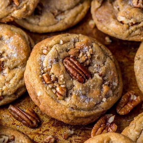 Butter Pecan Cookies - Baker by Nature Baker By Nature, Butter Pecan Cookies, Stick Butter, Baking Recipes Cookies, Pecan Cookies, Pecan Recipes, Fall Cookies, Butter Cookie, Butter Pecan