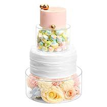 Clear Cake Stand, Cake Riser, Acrylic Cake Stand, 12 Inch Cake, Cotton Candy Cakes, 6 Inch Cake, Double Layer Cake, Cake Displays, Clear Cake