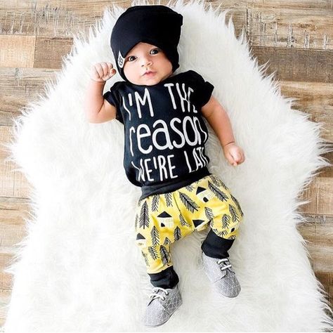 I'M THE Reason We're Late kids tee / late kids shirt / funny toddler shirt / Graphic kids tee Baby Boy Clothes Funny, Hipster Baby Boy, Hipster Baby, Trendy Baby Boy Clothes, Hippie Baby, Baby Boy Pants, Hipster Babies, Funny Baby Clothes, Shower Bebe