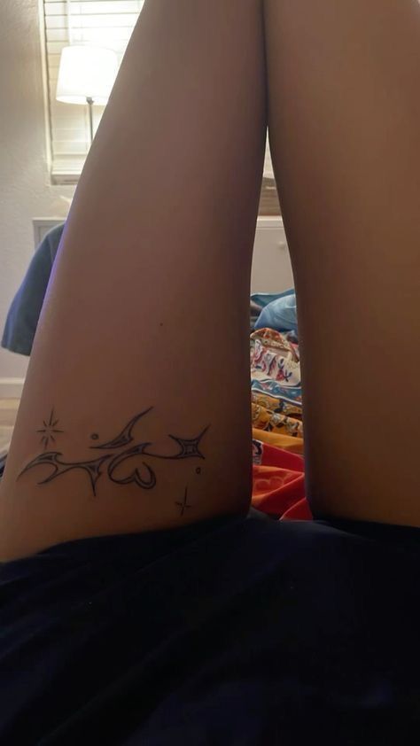 Upper Leg Tattoos, Upper Thigh Tattoos, Best Couple Tattoos, Belly Tattoos, Couples Tattoo Designs, Leg Tattoos Women, Thigh Tattoos Women, Discreet Tattoos, Subtle Tattoos