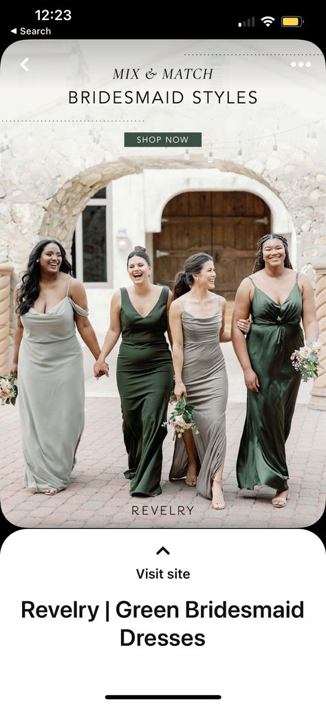 Revelry Dresses, Mix Match Bridesmaids, Green Bridesmaid, Green Bridesmaid Dresses, Bridesmaid Style, Mix Match, Bridesmaid Dresses, Shop Now, Green