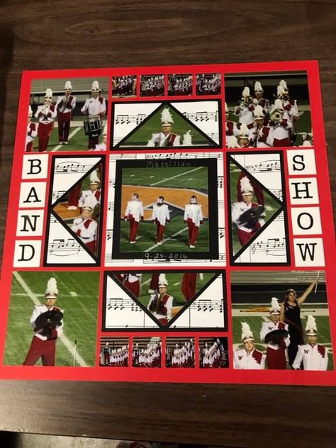 Color Guard Senior Night Posters, Band Scrapbook Ideas, Marching Band Senior Night Posters, Senior Night Posters Colorguard, Marching Band Scrapbook Ideas, Color Guard Senior Gifts, Senior Poster Board Ideas Band, Senior Marching Band Poster Ideas, Band Scrapbook Layouts