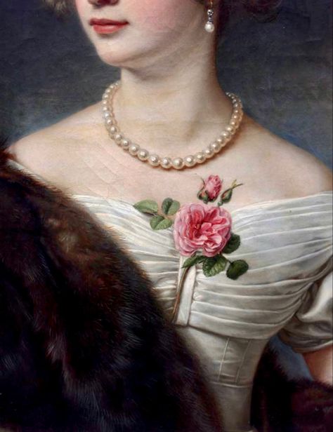 Baroness Aesthetic, Historical Feminism, Joseph Core, Pearl Aesthetic, Rennaissance Art, Royal Aesthetic, Dark Artwork, Bridal Pearl Necklace, Rose Images