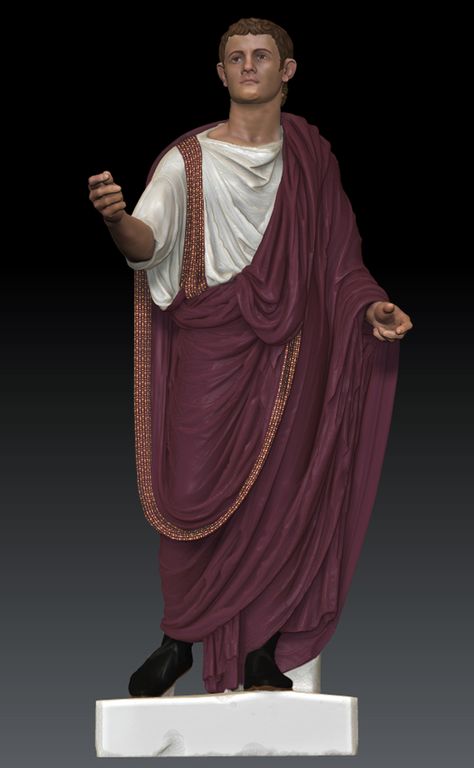 Brutus will have a deep purple toga to symbolize his guilt of killing Caesar. The "under" shirt will be a blood red color to portray how the blood of Caesar stained Brutus. Ancient Rome Clothing, Ancient Roman Clothing, Biblical Clothing, Roman Toga, Hebrew Clothing, Roman Clothes, Roman Dress, Greek Dress, Digital Sculpture