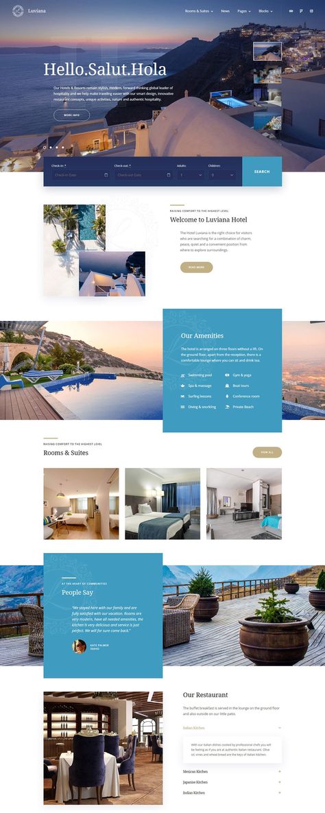 Guest House Website Design, Resort Web Design, Boutique Hotel Website Design, Hotel Card Design, House Website Design, Property Website Design, Booking Website Design, Beach Website, Hotel Marketing Design