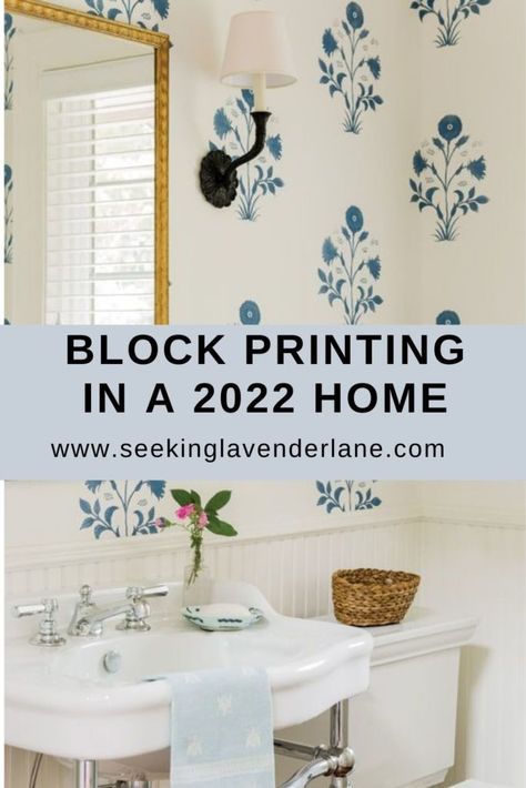 Block Printed Wall Art, Block Printing On Wall, Block Print On Wall, Block Print Stencil Wall, Block Printed Wall, Stenciled Painted Walls, Diy Wallpaper Stamp, Hand Stamped Wall, Diy Stamp Wallpaper