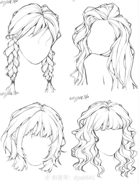 drawing tutorials concepts Check more at https://howcandothis.com/hairstyleideas/drawing-tutorials-concepts-2/ How To Draw Anime, Pelo Anime, Drawing Hair Tutorial, Draw Hair, 얼굴 드로잉, Hair Sketch, Draw Anime, Figure Drawing Reference, Anime Hair