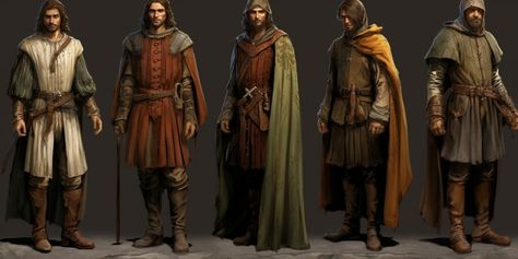 Overview of Men's Attire in the Middle Ages - Middle Ages Men Clothing, Middle Age Man Fashion, Middle Ages Outfits, Middle Ages Fashion, Middle Age Men Fashion, Middle Ages Fantasy, Byzantine Fashion, Middle Ages Clothing, Medieval Things