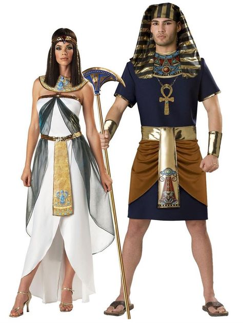 Cleopatra Halloween, Pharaoh Costume, Halloween Costumes 2014, Unique Couple Halloween Costumes, Disney Halloween Costumes, Queen Costume, Halloween Costumes For Couples, Adult Halloween Costumes, Couple Halloween