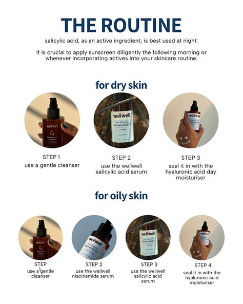 a simple salicylic acid routine for dry & oily skin, so you can get rid of acne & treat your skin right in the best way possible <3 have questions? drop them in the comments! Salicylic Acid Routine, Skin Routine For Dry Skin, Cleanser Products, Dry Oily Skin, Teen Skincare, Get Rid Of Acne, Rid Of Acne, Skin Cleanser, Moisturizer For Oily Skin