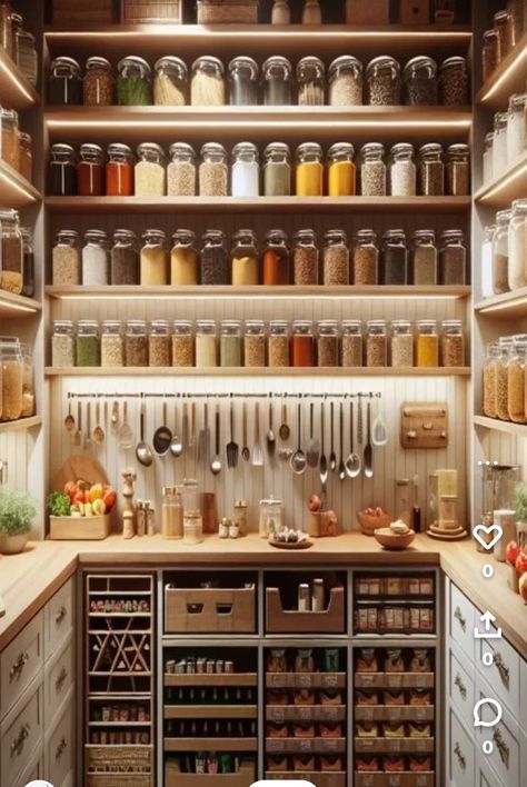 Pantry For Large Family, Pantry And Wine Storage, Herb Pantry, Tea Pantry, Apothecary Storage, Large Spice Storage, Pantry Aesthetic Vintage, Spice Wall, Spice Store Interior Design