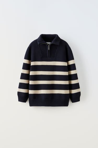 Boys' Knitwear | ZARA United States Textured Knit Sweater, Zara Sweater, Boy Clothes, Kids Sweater, Knitted Tshirt, Textured Knit, Printed Sweater, Knit Vest, Zara United States