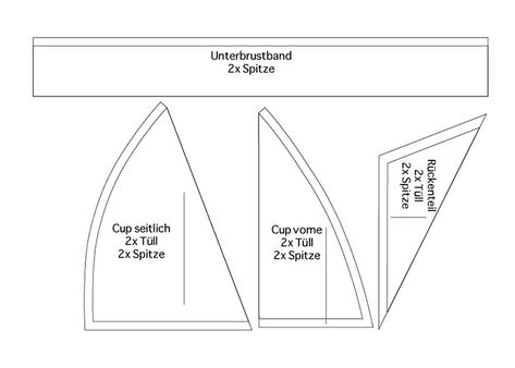 bh schnittmuster große cupgröße Skirt Patterns Sewing, Skirt Pattern, Clothing Patterns, Needlework, Boho Fashion, Sewing Patterns, Cross Stitch, Lingerie, Couture