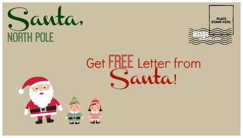 Get a Free Letter from Santa Postmarked from North Pole, send by 12/15! Thanks to the USPS for this fun Christmas Freebie! Free Letter From Santa Printable, Free Printable Letter To Santa Template, Santa Stationary Printable Free, Printable Letters From Santa, Write A Letter To Santa, S Letters, Letters From Santa, Free Letters From Santa, Santa Letters