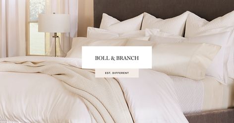 The Softest Organic Sheets & Comfy Cotton Bedding | Boll & Branch ® Boll And Branch Bed Styling, Cali Bedroom, Softest Bedding, Boll And Branch, Boat Recipes, Bedroom 2023, Duvet Bed, Apt Decor, Boll & Branch