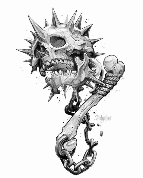 Skull Art Drawing, Creepy Tattoos, Skulls Drawing, Horror Tattoo, Dark Art Tattoo, Skull Tattoo Design, Skull Artwork, Skeleton Art, 다크 판타지