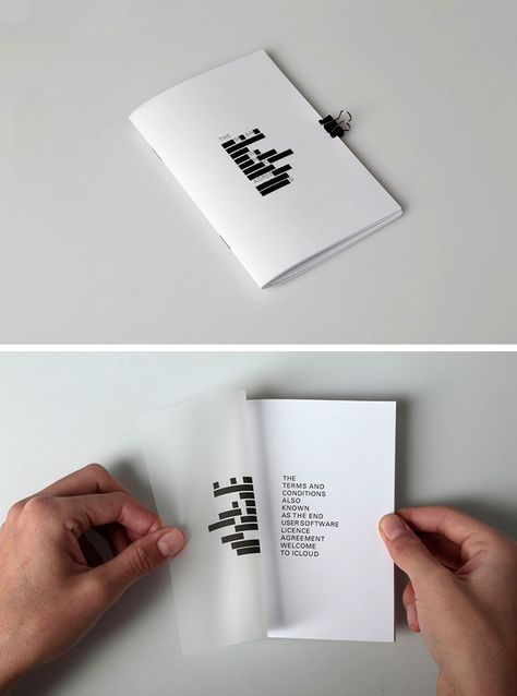 "The Man who Agreed - Apple Terms & Conditions” Booklet by Florence Meunier Poetry Editorial Design, Merch Packaging, Indian Poetry, Layout Editoriale, Music Typography, Mises En Page Design Graphique, Concept Inspiration, Poetry Journal, Manual Design