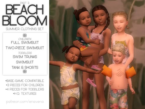 Beach House Studio, Sims 4 Beach Cc Maxis Match, The Sims 4 Cc Patreon Infant Clothes, Sims 4 Cc Beach Clothes Maxis Match, Sims 4 Bathing Suit Cc Maxis Match, Infant Clothing Cc Sims 4, Sims 4 Cc Swimming Suits, Sims Beach Cc, Sims 4 Cc Sulani Clothes