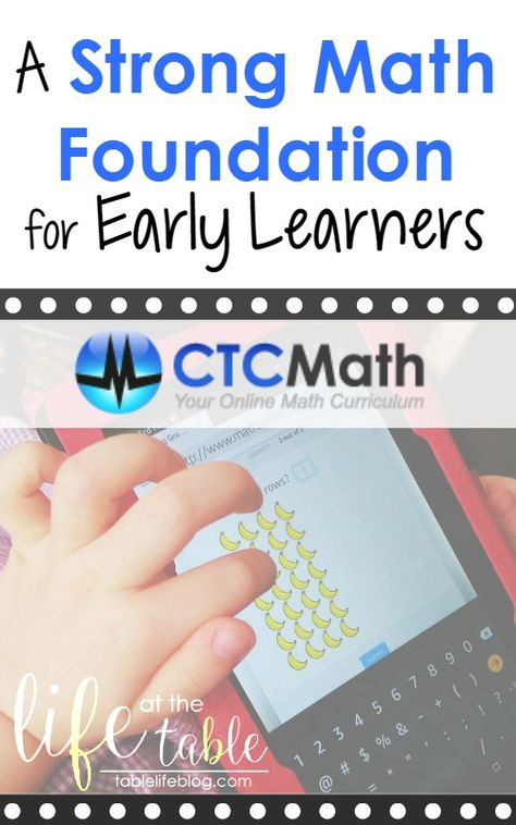 CTC Math - A Strong Math Foundation for Early Learners Unschooling Math, Homeschool Nook, Free Math Printables, Homeschool Math Curriculum, Math For Kindergarten, Mathematics Activities, Teaching Stem, Homeschooling Resources, Math Time