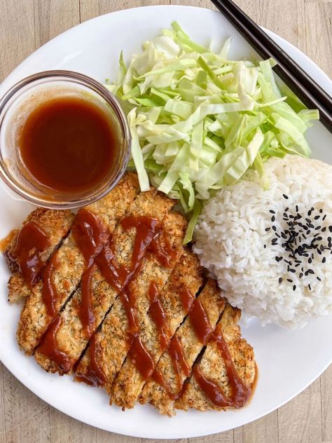 Air Fryer Pork Katsu: How to Make Japanese Tonkatsu - FeedMi Recipes Japanese Tonkatsu Recipe, Pork Katsu Recipe, Japanese Tonkatsu, Reheat French Fries, Pork Katsu, Katsu Recipes, Air Fryer Pork, Potato Appetizers, Pork Cutlets