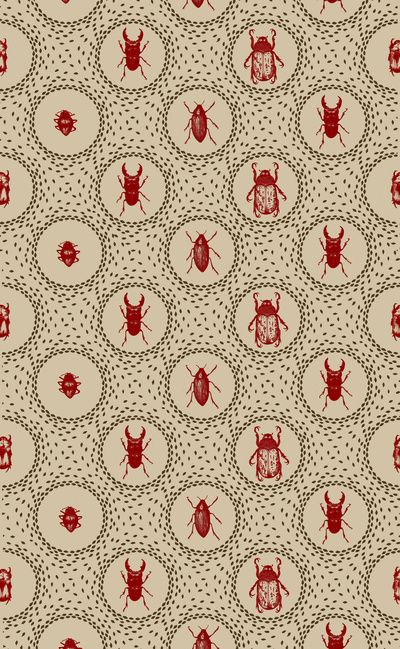 Beetle Pattern Gothic Food, Beetle Pattern, Fun Fabric, Illustration Watercolor, Pretty Patterns, Pattern Illustration, Textile Patterns, A Pattern, Surface Pattern Design