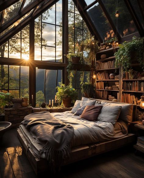 Mountain Cabin Home: Enjoy The Beauty of Nature From Home Industrial Cozy Home, Industrial Aesthetic Bedroom, Rustic Industrial Decor Bedroom, Industrial Cozy Bedroom, Cottage Industrial Style, Industrial Room Aesthetic, Industrial Boho Interior Design, Industrial Bedroom Aesthetic, Rustic Industrial Bedroom Ideas