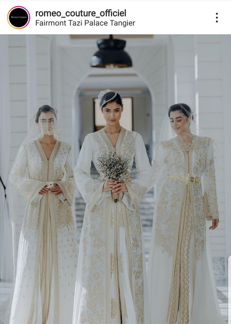 Bridal Kaftan Wedding Dresses, White Moroccan Wedding Dress, Bridal Kaftan, Couture Ss23, Moroccan Outfit, Kaftan Wedding Dress, Moroccan Wedding Dress, White Caftan, Wedding Kaftan