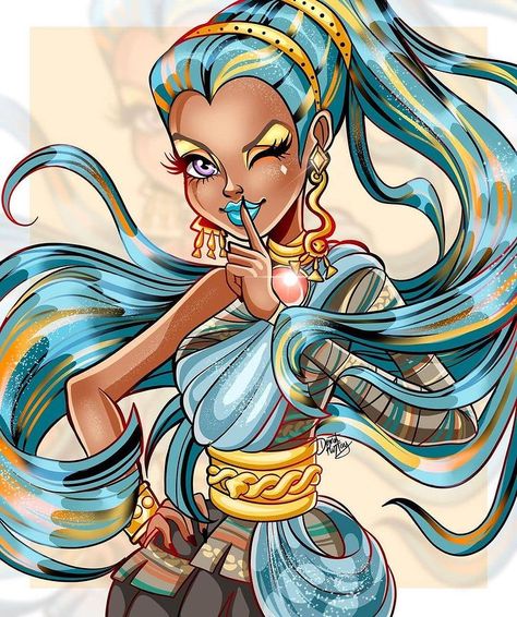 Nefera De Nile, Anime Artist, Famous Monsters, Illustrator Art, Ever After High, Art Portrait, Monster High, Sailor Moon, Art Girl