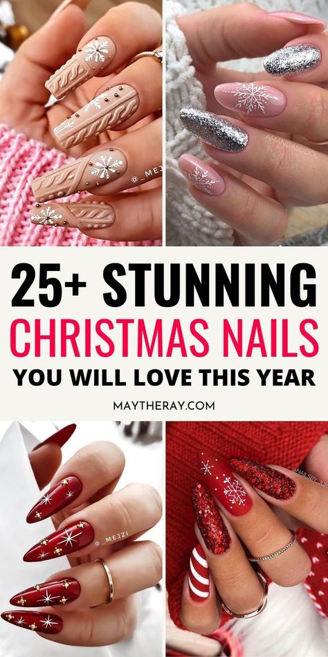 Christmas is right around the corner and a fresh set of nails is the best way to celebrate the new season! Check out these stunning christmas nail ideas!