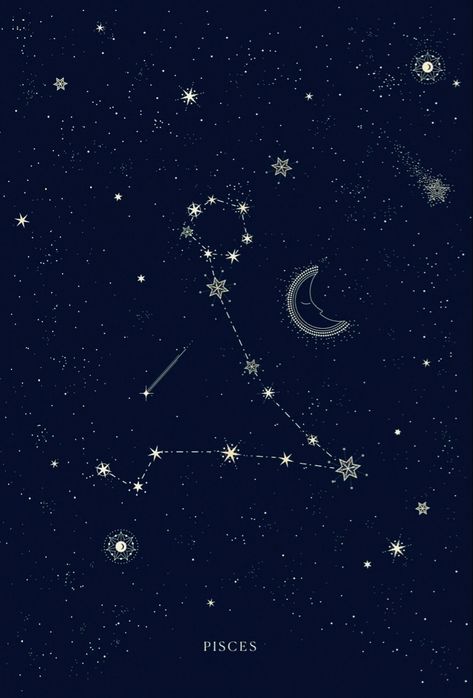 Moon Stars, Stars And Moon, Print Wall, Constellations, Wall Prints, Mural, Celestial Bodies, Moon, Wallpapers