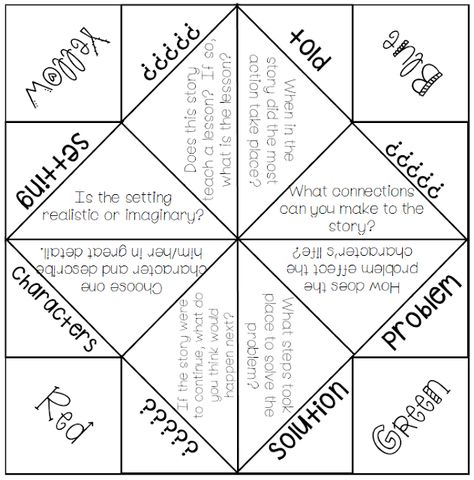 Comprehension Games, Cootie Catcher, Fortune Tellers, Reading Street, Reading Games, Comprehension Strategies, Classroom Games, Comprehension Activities, My Followers