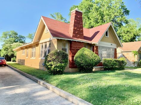 c.1927 Tennessee Home For Sale $90K - Old Houses Under $100K Tennessee House Plans, Tennessee Homes For Sale, Fireplace French, Tennessee House, Home For Sale, French Doors, Curb Appeal, Old Houses, House For Sale