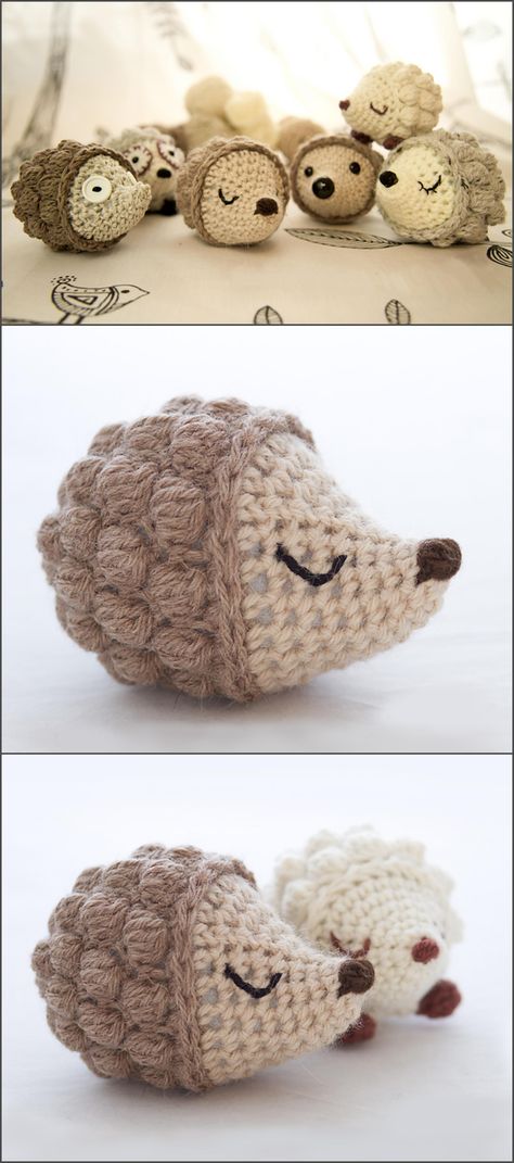 Crochet Bobble Hedgehog Ball Crochet, Crochet Hedgehog, Crochet Bobble, Toys Crochet, Crochet Amigurumi Free Patterns, Crochet Amigurumi Free, Bobble Stitch, Crochet Stitches Patterns, Amigurumi Free