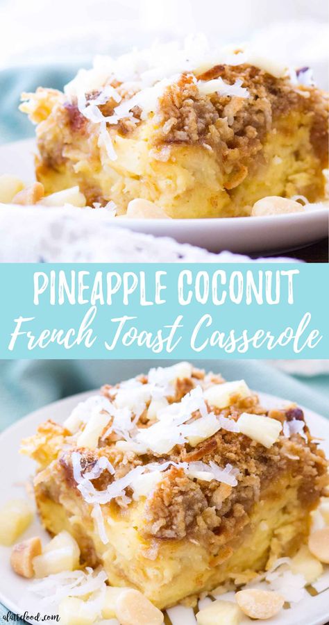 Pineapple Brunch Ideas, 12 Tomatoes Hawaiian French Toast Bake, Hawaiian Sweet Bread French Toast, Coconut French Toast Casserole, Hawaiian Roll Baked French Toast, What To Do With Hawaiian Sweet Rolls, French Toast Bake Hawaiian Rolls, Hawaiian Sweet Roll Breakfast Casserole, Hawaiian Breakfast Casserole