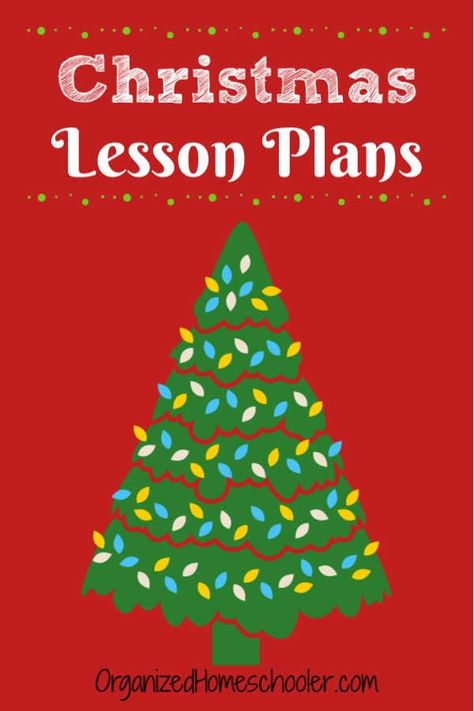 These Christmas Lesson Plans are great for kids of all ages. They are a great addition to any homeschool Christmas plan. #Christmas #homeschool #Christmaslessonplans Lesson Plan Kindergarten, Christmas Lesson Plans, Christmas Homeschool, Christmas Lesson Plan, Halloween Lesson Plans, Homeschool Christmas, Elementary Homeschool, December Lessons, Homeschool Holidays