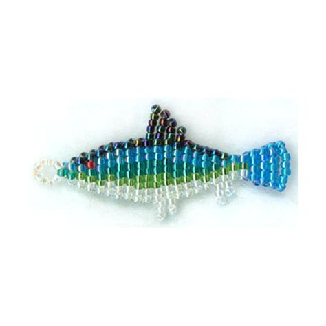 3D Trout Fish Pony Bead Pattern, Seed Bead Fish Pattern, Pony Bead Fish Pattern, Bead Fish Pattern, Fish Bead Pattern, Pony Bead Fish, Beaded Fish Pattern, Bead Animals Patterns, Bead Lizard