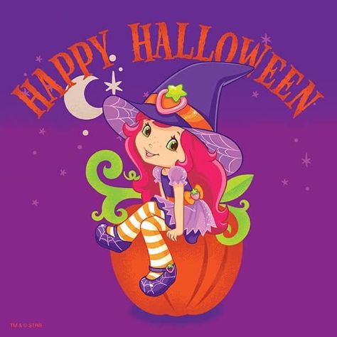 Strawberry Shortcake Halloween, Halloween Strawberry, Berry Shortcake, Autumn Phone Wallpaper, Happy Hallow, Gangsta Anime, Halloween Episodes, Strawberry Shortcake Cartoon, Basketball Birthday Parties