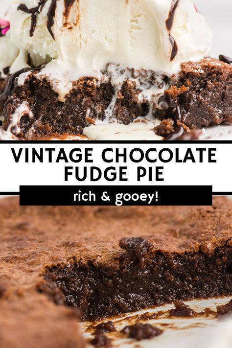 Southern Fudge Pie Recipe, Fudge Pie Recipe Paula Deen, Southern Fudge Pie, Night Hawk Chocolate Fudge Pie, Hot Fudge Pie Recipe, Fudge Pie Recipe Easy, Fudge Pie Recipe With Cocoa, Ukrops Chocolate Fudge Pie Recipe, Chocolate Fudge Pie Recipe