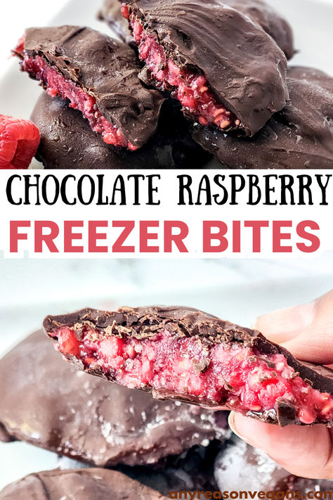 These chocolate raspberry freezer bites made with chia seeds are the perfect healthy summer treat. They are so refreshing and flavorful! Raspberry Chocolate Bites, Healthy Desserts With Raspberries, Chocolate Raspberry Yogurt Bites, Healthy Snacks With Raspberries, Raspberry Chia Chocolate Bites, Raspberry Chia Chocolate, Raspberry Bites, Frozen Dessert Recipes, Chia Yogurt