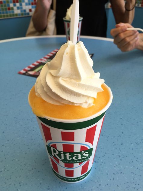 Rita's Italian Ice - refreshing Mango is delicious! Rita’s Italian Ice, Italian Ice Recipe, Ritas Italian Ice, Creamsicle Smoothie, Ancient Greek Philosophers, Italian Ice, Food Diary, Food Obsession, Healthy Snacks Recipes