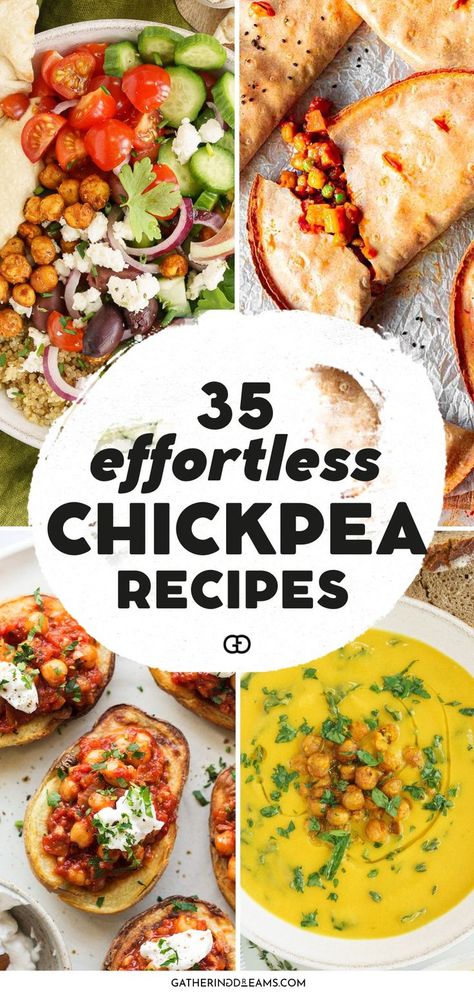 35 Chickpea Recipes Chickpea Dinner Recipes, Healthy Chickpea Recipes, Chickpea Recipes Dinner, Chickpea Dishes, Chickpea Salads, Chickpea Recipes Healthy, Chickpea Recipes Easy, Garbanzo Bean Recipes, Chickpea Salad Recipes