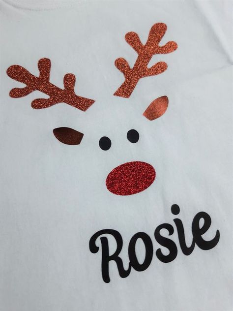 Child's Christmas T Shirt With Name On Rudolf T Shirt Personalised And In A Variety of Colours Christmas t shirt #christmastshirt T shirt #tshirt t-shirt #t_shirt t shirts #tshirts t-shirts #t_shirts T shirt design #tshirtdesign T-shirt designs #t_shirtdesign T shirts designs #tshirtsdesigns 4.21 Kids Tees Design, Christmas Shirts Vinyl, Holiday Shirt Ideas, Kids Christmas T Shirts, Diy Christmas Shirts, Reindeer Face, Christmas Shirts For Kids, Kids Tees, Tees Design