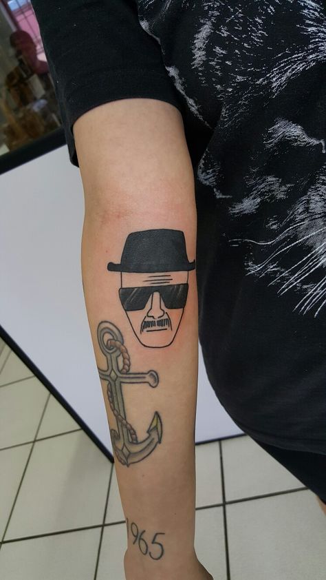 Heisenberg Tattoo, Kanye Tattoo, Breaking Bad Tattoo, Virginity Rocks, Bone Tattoo, Bone Tattoos, Sick Tattoo, Geek Tattoo, Tattoos For Lovers