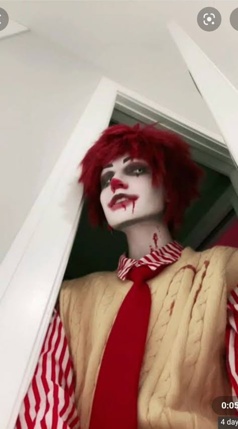 Hot Ronald Mcdonald Cosplay, Clown Makeup Ideas Men, Ronald Mcdonald Fanart Anime, Hot Ronald Mcdonald Fanart, Ronald Mc Donald Fanart, Hot Ronald Mcdonald, Hot Clowns Guy, Creepy Ronald Mcdonald, Mcdonalds Fanart