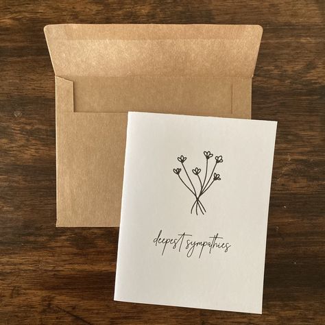 Diy Condolences Card, Sympathy Card Cricut Free, Sympathy Card Cricut, Condolences Cards Diy, Minimalist Card Ideas, Farewell Greeting Cards For Seniors, Diy Condolence Cards Handmade, Sorry For Your Loss Card Ideas, Sorry For Your Loss Cards Diy