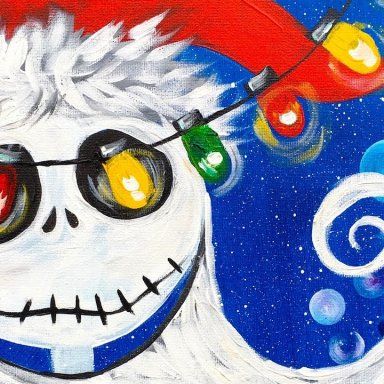 Sandy Claws, The Art Sherpa, Christmas Canvas Art, Christmas Paintings On Canvas, Painting For Beginners, Holiday Painting, 12 December, Acrylic Painting For Beginners, Canvas Painting Diy